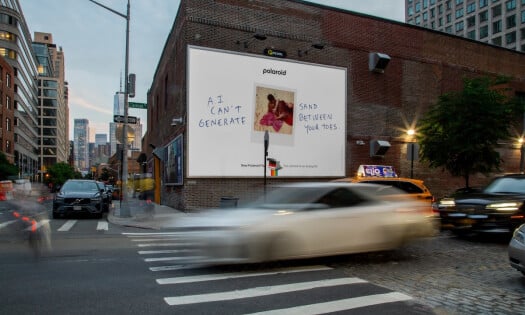 Polaroid's OOH billboard