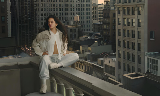 Rosalia Poses with New Balance 204L sneakers