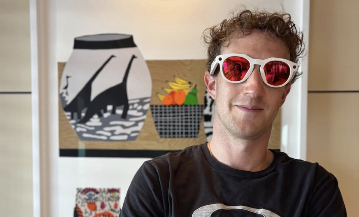 Mark Zuckerberg wearing the new Oakley Meta AI glasses