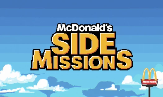 The McDonald's "Side Missions" banner
