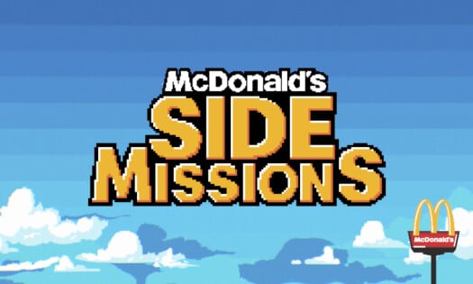 The McDonald's "Side Missions" banner