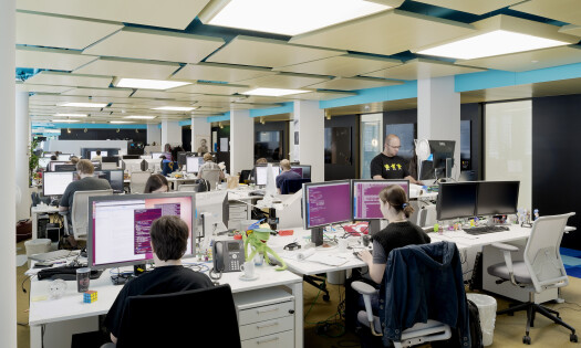 Tech employees working hard at Google's office in Zurich