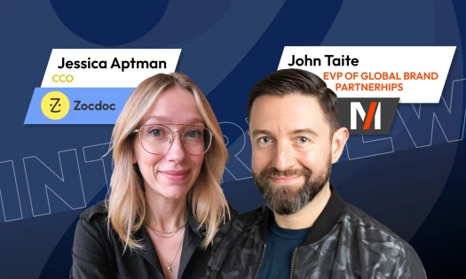 Jessica Aptman, CCO at Zocdoc, and John Taite, EVP of Global Brand Partnerships