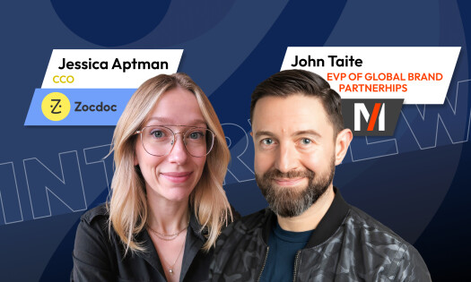 Jessica Aptman, CCO at Zocdoc, and John Taite, EVP of Global Brand Partnerships