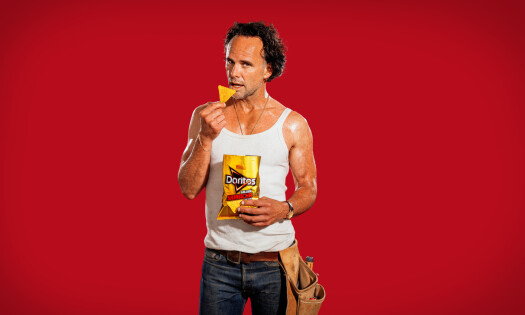 Walton Goggins with the new Doritos Golden Sriracha Flavor