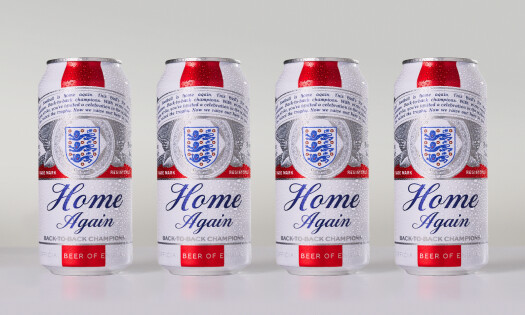 Budweiser's new "Home Again" can for the Lionesses