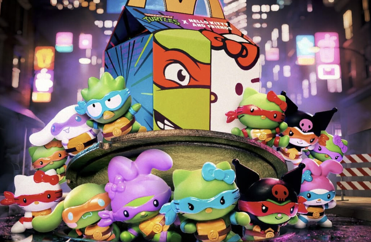 The new McDonald's x Hello Kitty x TMNT collab