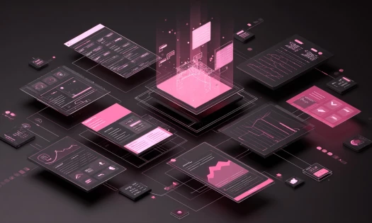 Goji Labs digital interface showing scalable UX wireframes evolve