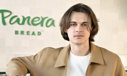 Christopher Briney posing for Panera