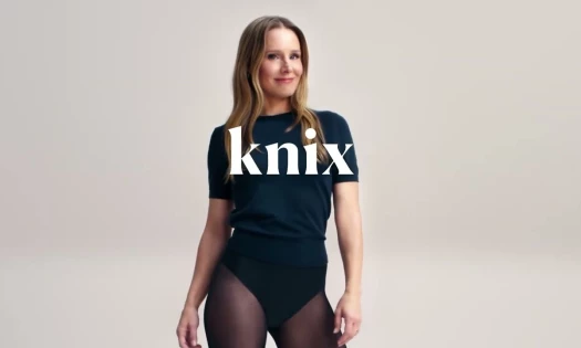 Kristen Bell posing for Knix