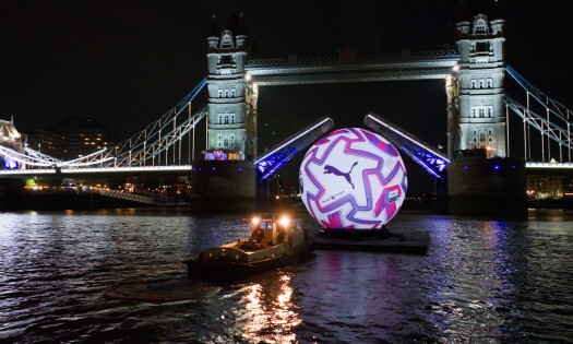 PUMA's new activation under the London Tower Bridge