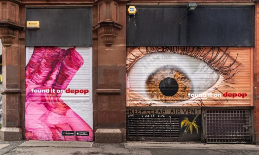 Depop's 'found it on depop' OOH spots