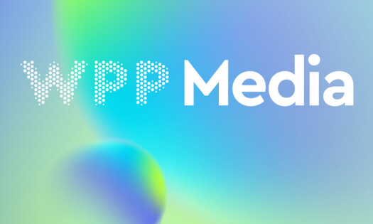 The WPP Media logo against a colorful background