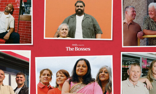 Coca-Cola's 'The Bosses' hero banner