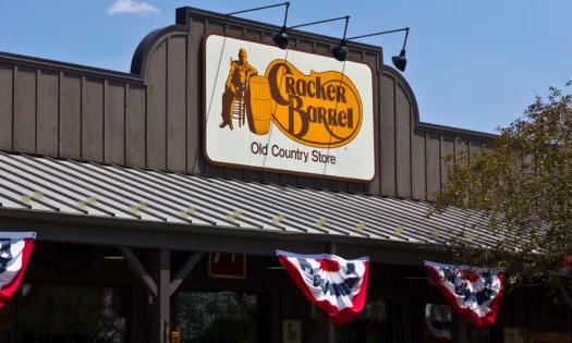Cracker Barrel Storefront with Old Logo