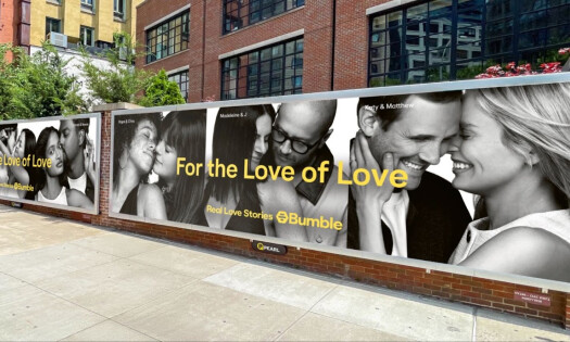 Real couples take over Bumble's OOH posters