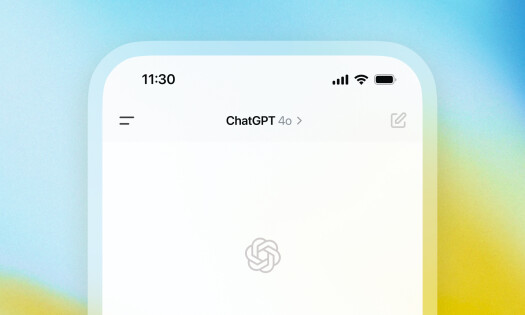 ChatGPT 4o mobile view with OpenAI logo