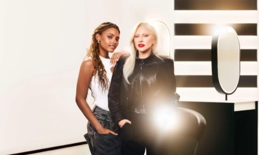 Lady Gaga posing for Sephora