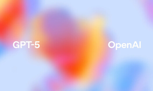 GPT-5 and OpenAI text against colorful background