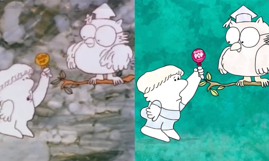 Tootsie Pop's "How Many Licks?” Old and New Ad