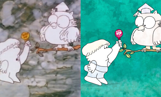 Tootsie Pop's "How Many Licks?” Old and New Ad