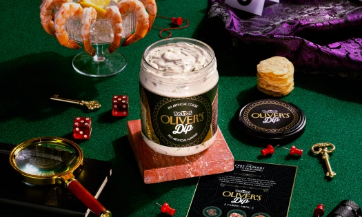 Tostitos' new mystery dip laid on a table