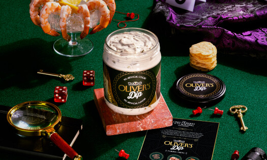 Tostitos' new mystery dip laid on a table