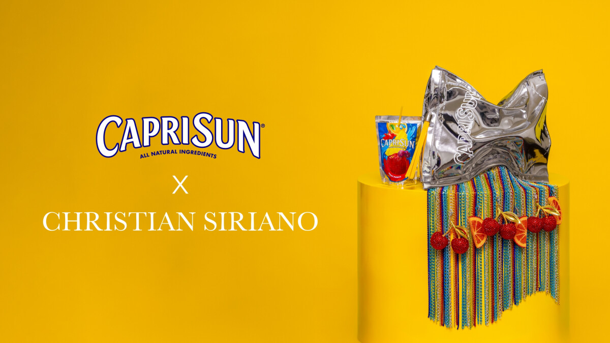 Capri Sun Expands Into Fashion with Christian Siriano 'Pouch Purse' at NYFW