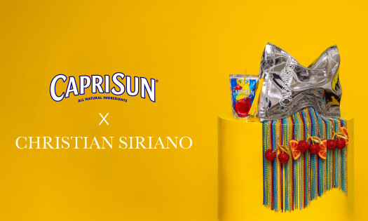 Capri Sun x Christian Siriano 'Pouch Purse' at NYFW