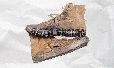 BALENCIAGA◆21SS/DAMEGED STRAIGHT JEANS/XXS/コットン/IDG/ダメージ加工/659999