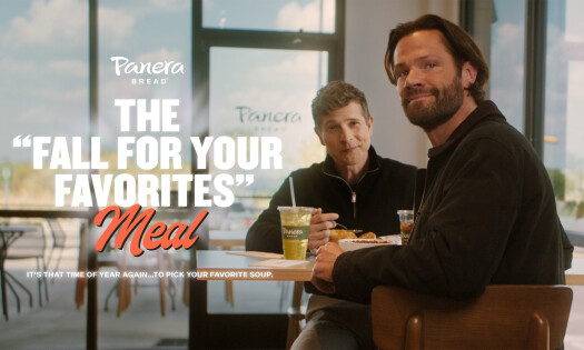Jared Padalecki and Matt Czuchry eating at Panera