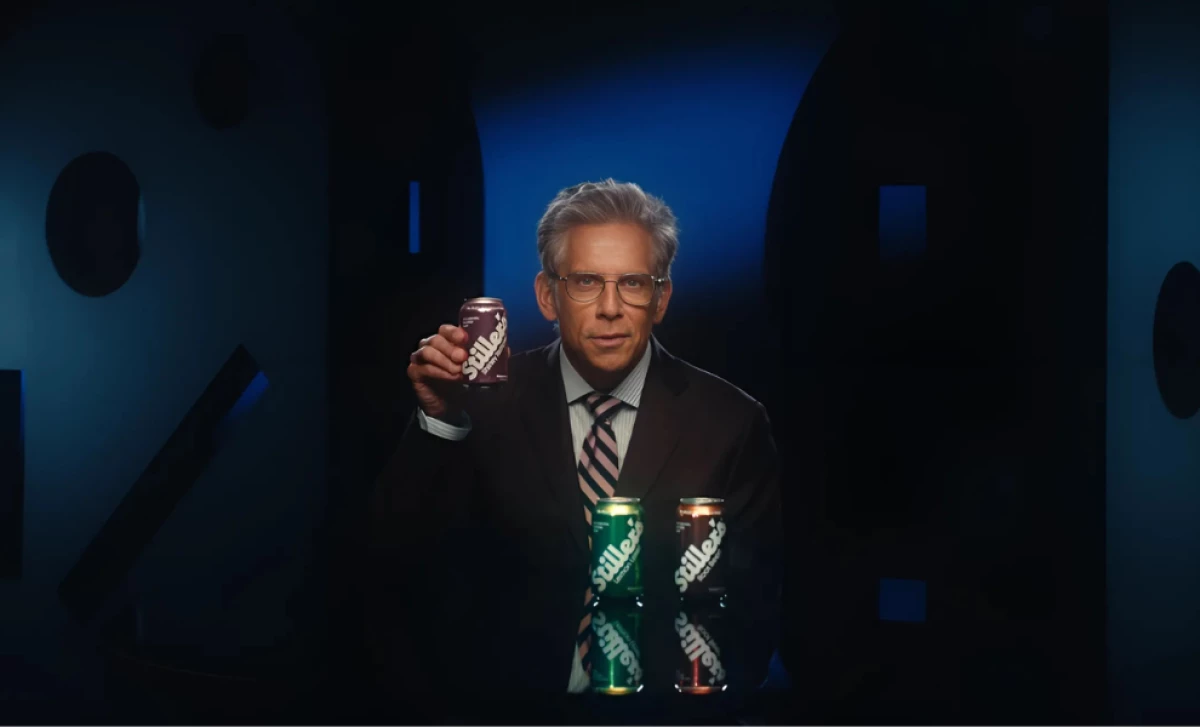 Ben Stiller’s Soda Campaign Uses Deadpan Humor to Skewer Celebrity Branding