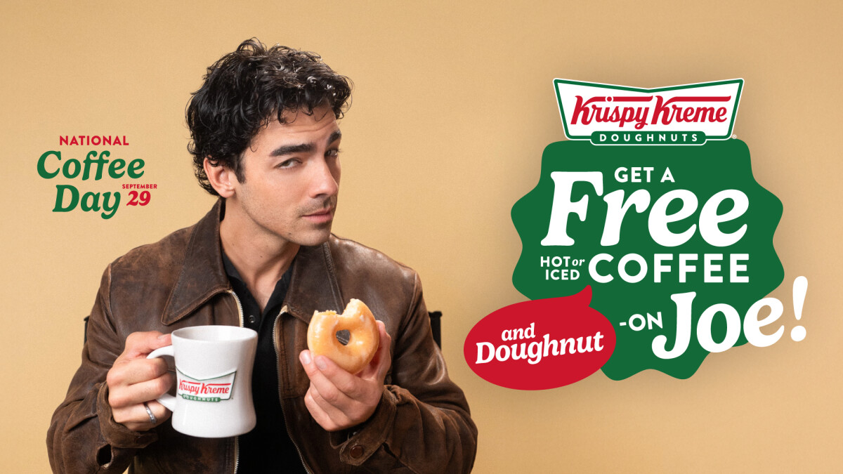 Joe Jonas Joins Krispy Kreme for Coffee Day Freebies DesignRush