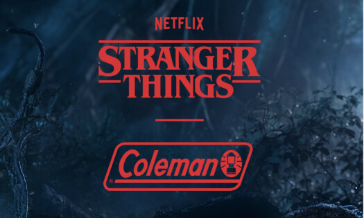 The new Netflix x Coleman collection in the woods