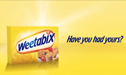 A Weetabix box with the question, "Have you had yours?"