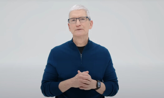 Apple CEO Tim Cook introducing the iPhone 16e