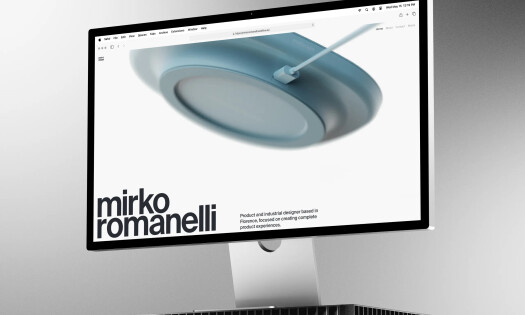 Homepage of the Mirko Romanelli Website by Shakuro