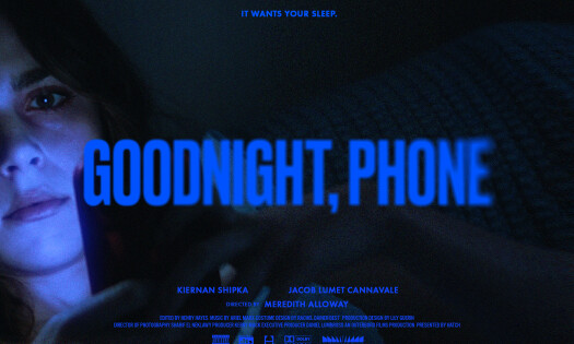 Kiernan Shipka in the 'Goodnight, Phone' trailer poster