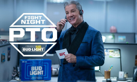 Bruce Buffer in the office