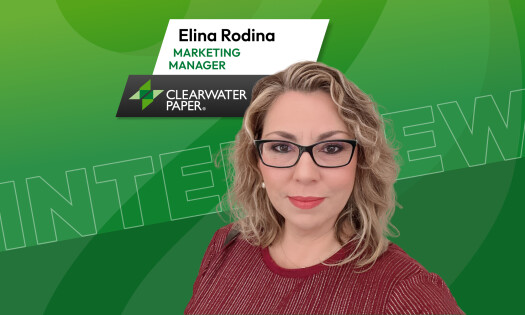 Elina Rodina, marketing manager at Clearwater Paper