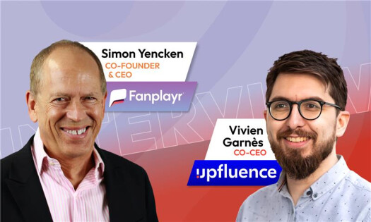 Simon Yencken, co-founder and CEO of Fanplayr, and Vivien Garnès, co-CEO of Upfluence