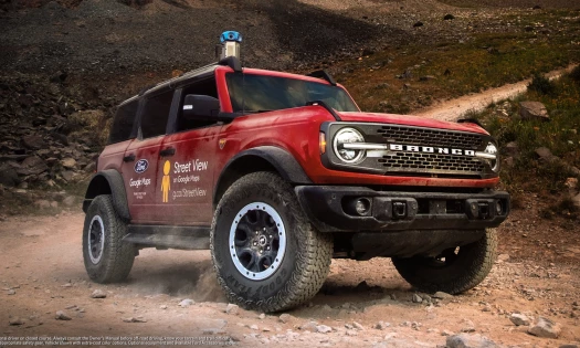 Ford's BRONCO on a dirt road