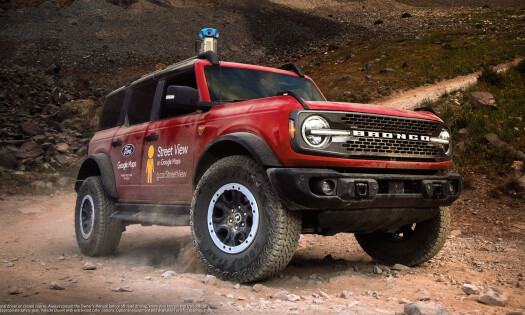 Ford's BRONCO on a dirt road