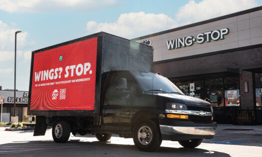 Pizza Hut's OOH effort outside of Wingstop