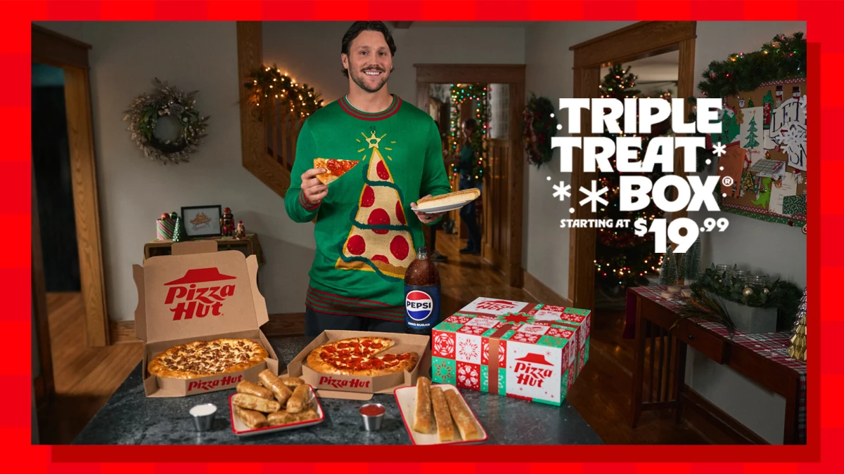 Pizza Hut and Josh Allen Bring Back 'Triple Treat Box' to Help Fans 'Holiday Harder'