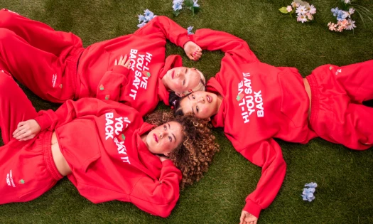 hi-chew apparel with lonely ghost red track suits