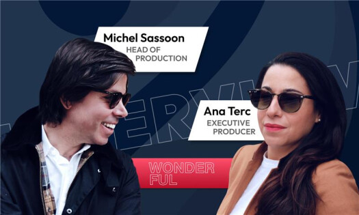 Michel Sassoon, head of production at Wonderful Content, and Ana Terc, executive producer at Wonderful Content