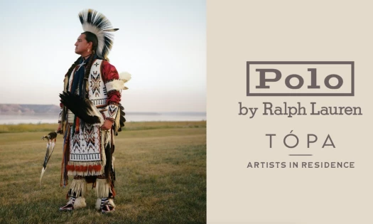 Topa indigenous person with traditional suit looking at the horizon