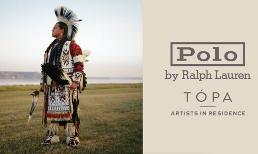 Topa indigenous person with traditional suit looking at the horizon