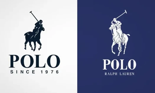 The Polo South Africa (left) and Polo Ralph Lauren (right) logos shown side-by-side